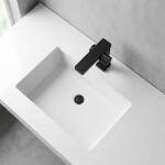 CERANO - Umyvadlová stojánková baterie Gina - vysoká - černá matná CER-423604