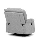Relaxační křeslo, šedá látka, TV-4088 SIL2