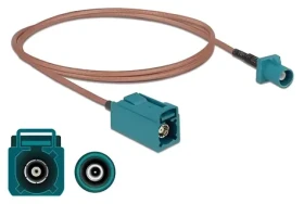 Delock FAKRA Z 1m / Anténní kabel / RG-316 / 2,4 GHz / 50 Ohm (90005)