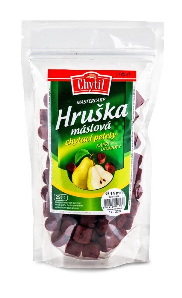Chytil Chytací pelety s dírou 250g - Máslová hruška 14 mm,Chytil Chytací pelety s dírou 250g - Máslová hruška 14 mm