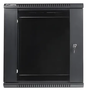 Lanberg WF01-6412-10B černá / Nástěnný rozvaděč / 19" / 12U / 600×450 mm (WF01-6412-10B)