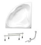 Rohová vana Laguna Royale 150x150 cm akrylát levá i pravá SIKORO1500AN SIKORO1500AN