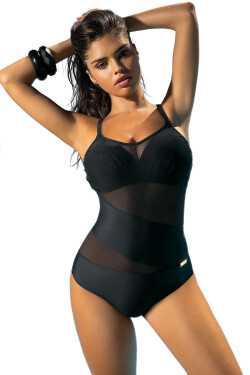 Jednodílné dámské plavky Self 964S Fashion 17 černá
