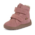 Dívčí zimní barefoot boty ZERU TEX FURRY Dark Pink Froddo G2110151-5 - 34