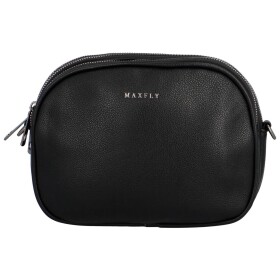 Malá trendy koženková crossbody kabelka Jennifer, černá