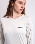 Tričko Patagonia W's L/S Capilene® Cool Daily Shirt - Boardshort Logo Dyno White