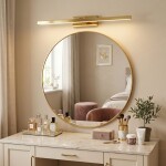 Koupelnové nástěnné LED svítidlo APP1862-1W 80 cm GOLD OSW-66015