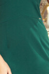 Dámské šaty 227-1 Tmavě zelená - NUMOCO tmavě zelená L-40