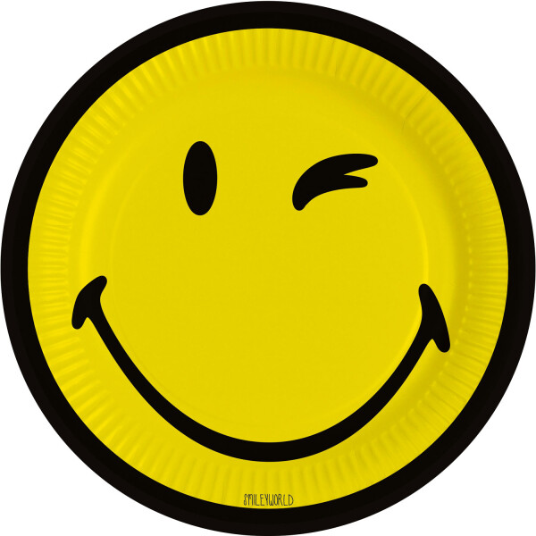 Smiley World talíře 23 cm Amscan Smiley World talíře 23 cm Amscan
