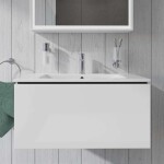 DURAVIT - L-Cube Umyvadlová skříňka 40x82x48 cm, 1 zásuvka, lesklá bílá LC614102222