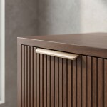 REA - Koupelnová skříňka pod umyvadlo Core 80cm Brown REA-M0412