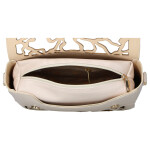 Stylová dámská koženková crossbody kabelka LB Ulma, béžová