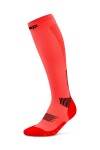 CEP dámské běžecké kompresní podkolenky 5.0 - neon coral Velikost: III (32-38 cm obvod lýtka)