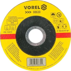 Vorel Řezný kotouč na kov 115 mm / Řezný kotouč / Průměr 115 x 22 mm / Tloušťka 1,0 mm