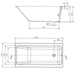 CERSANIT - VANA SLIM 150x75 CREA S301-233