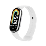 FIXED Silikonový řemínek Silicone Strap pro Xiaomi Mi Band 8/Smart Band bílý
