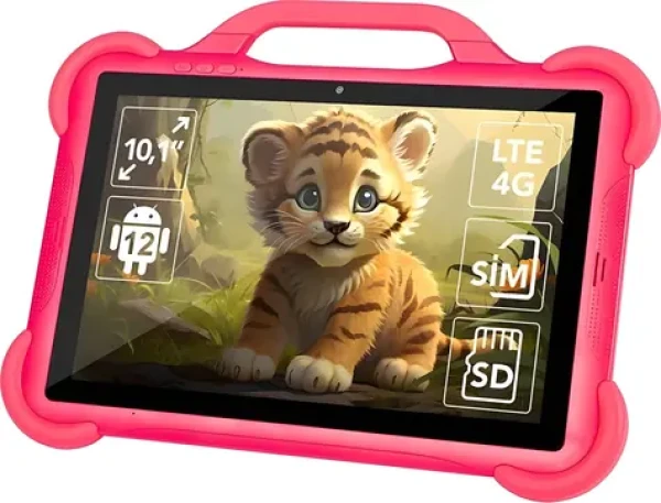Blow KidsTAB8 růžová / Tablet / 8" / 1280x800 / T606 / 4GB / 64GB / 4G / Android 12 (79-069#)
