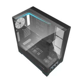 DarkFlash DY450 černá / ATX / bez ventilátorů / 2x USB-A / 1x USB-C / průhledná bočnice / bez zdroje (DY450 Black)