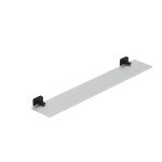 KLUDI - Vela S Polička, délka 60 cm, sklo/broušený Gunmetal 25973N2
