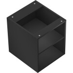 MEXEN - Box-A otevřená skříňka s policí 40, černá mat 91AX2-0400-470-0-71