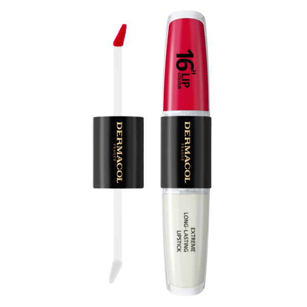 Dermacol 16H Lip Colour - Dlouhotrvající barva na rty č.4, 4 ml + 4 ml