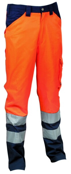Reflexní pracovní kalhoty COFRA TWINKLE oranžová velikost 4XL (CATWINKLE_02_4XL-B)