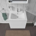 DURAVIT - L-Cube Umyvadlová skříňka 55x62x48 cm, 2 zásuvky, bílá mat LC624001818