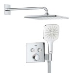 GROHE - Precision SmartControl Sprchový set s termostatem pod omítku, 31x31 cm, 3 proudy, chrom 34876000