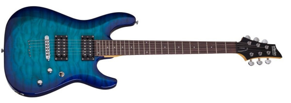 Schecter C-6 Plus Ocean Blue Burst