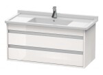 DURAVIT - Ketho Umyvadlová skříňka 48x100x46 cm, 2 zásuvky, lesklá bílá KT664502222