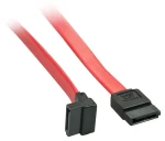 Lindy SATA III 90° červená / SATA kabel / 7pin / 0,7 m / SAS kompatibilní (33352)
