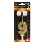 Dortisimo Dekora svíčka s prskavkou zlatá číslo 9