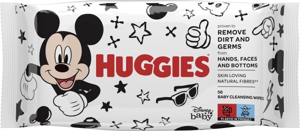 Huggies Mickey Mouse vlhčené ubrousky 56ks