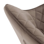 Jídelní židle, hnědá, sametová látka, DCH-425 BR4