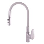 RAV Slezák - COLORADO - Dřezová baterie s flexibilním ramínkem, Chrom/Šedá, 1/2" CO219.5/12