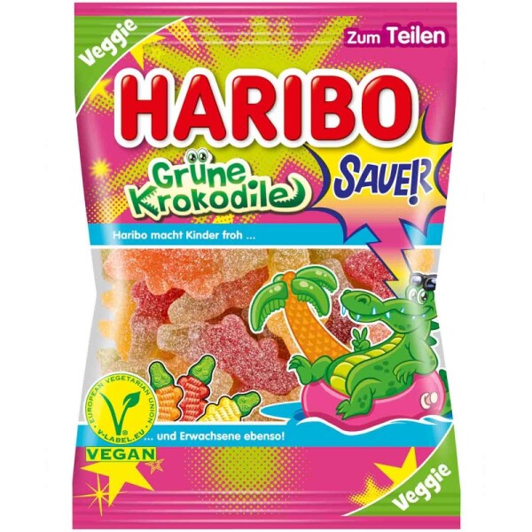 Haribo Krokodýl Grüne Krokodile 175g