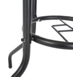 Rojaplast Zahradní stůl ZWMT Ø 80 cm kovový se skleněnou deskou