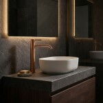 REA - Umyvadlová vysoká baterie Rivo Brush Copper REA-B9323