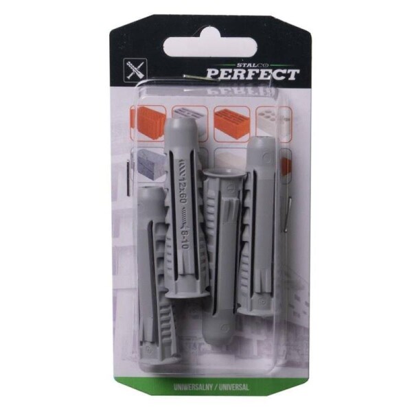 Hmoždinka univerzální do dutých materiálů ø 6 x 30 mm, STALCO PERFECT, 20 ks blistr
