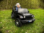 Mamido Elektrické autíčko Jeep Wrangler Rubicon 4x4 černé