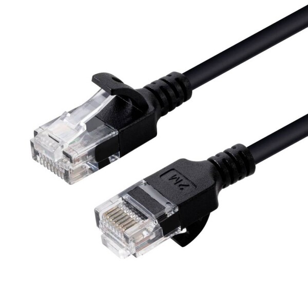 MicroConnect V-UTP6075S-SLIM RJ45 síťové kabely, propojovací kabely 7.5 m černá 1 ks