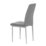 Jídelní židle, šedá, látka, DCL-379 GREY2