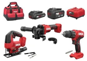 Skil Red 3368EA / Sada aku nářadí / 20V / 2,0Ah + 4,0Ah / Brushless (CK1E3368EA)