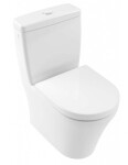 VILLEROY & BOCH - O.novo WC kombi mísa, zadní odpad, Rimless, DirectFlush, alpská bílá 4625R001