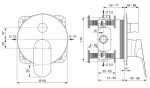 IDEAL STANDARD - Ceralife O Baterie pod omítku, pro 2 spotřebiče, chrom BE025AA
