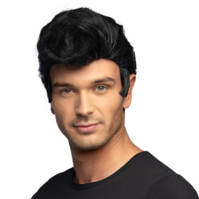 Boland Černá pánská paruka Danny 50. léta 85748