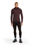 ICEBREAKER Mens 200 Realfleece Descender LS Zip Hood, Java (vzorek) velikost: M