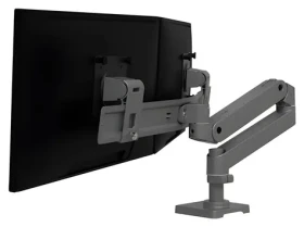 Ergotron LX Pro Desk Dual Direct Arm šedá / Stolní rameno pro 2 monitory (45-684-293)