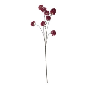 Bloomingville Umělá květina Hydrangea Red 122 cm, červená barva, plast
