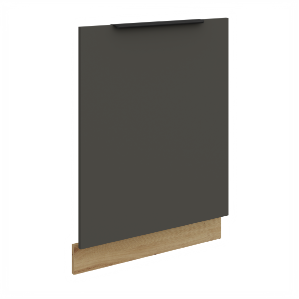 Dvířka na vestavnou myčku nádobí Aria ZM 713x596 Barva korpusu: Dub artisan, Barva dvířek: GR - Graphite AFM